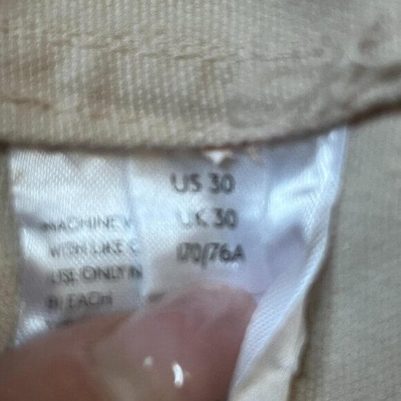 FP WE THE FREE Taupe HIGH RISE WIDE LEG FLAT FRONT COTTON BAGGIE PANTS -NWT - 30 - Picture 9 of 12